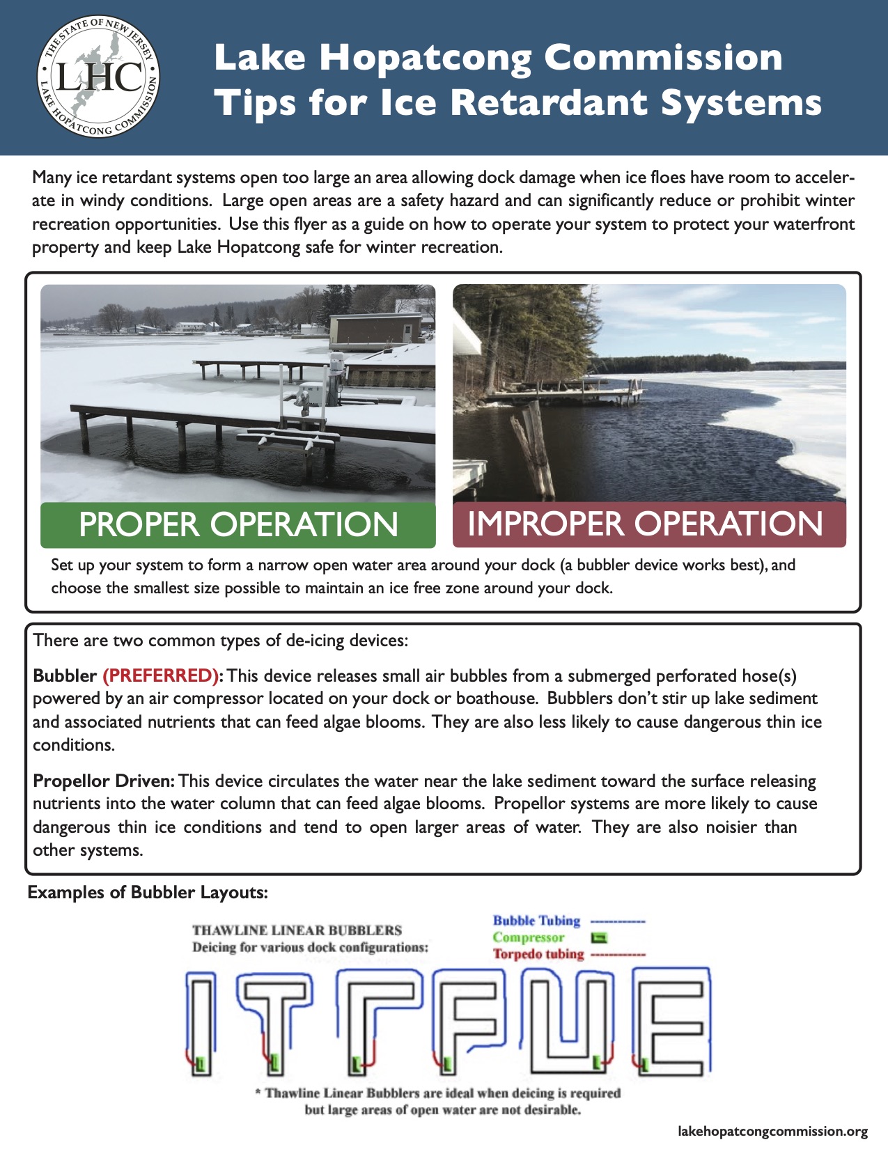 Balancing Waterfront Protection with Safe Winter Recreation on Lake